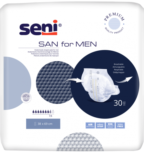 Seni Man Extra Plus Level Incontinence Pads For Men Seni