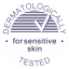 Dermatologically tested for sensitive skin