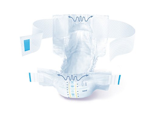 diapers with adjustable hip bands